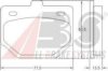 DAIHA 0449187701000 Brake Pad Set, disc brake